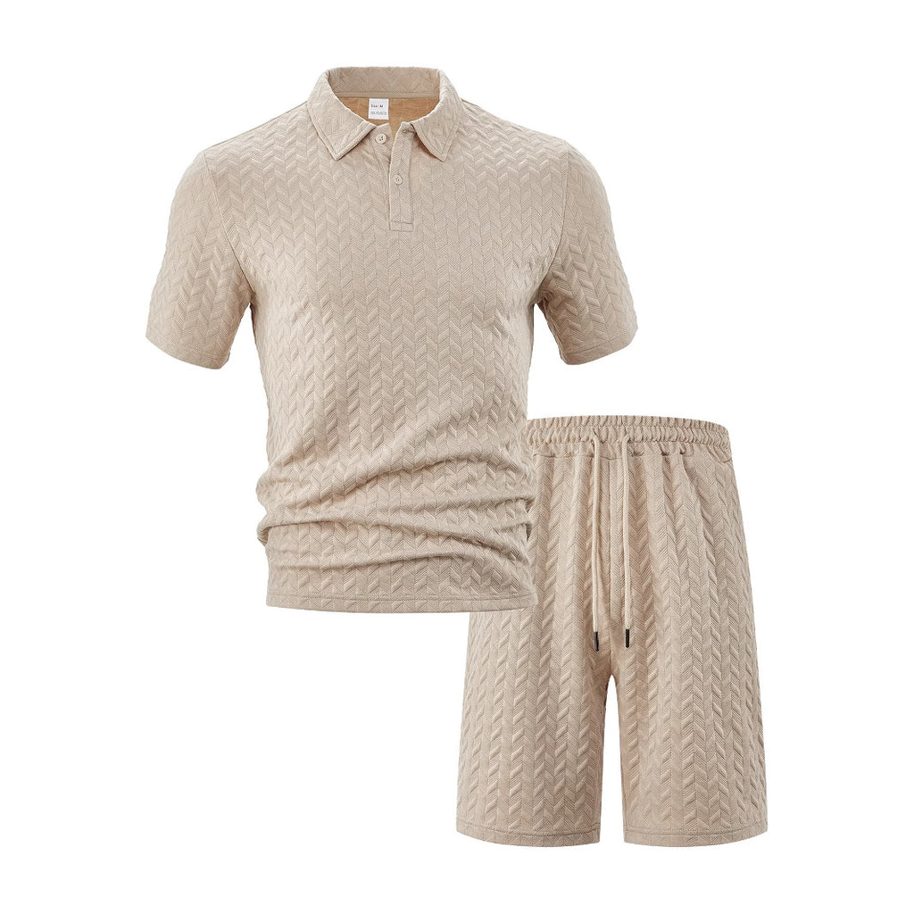 Fashion Solid Color Short-Sleeve T-Shirt Set