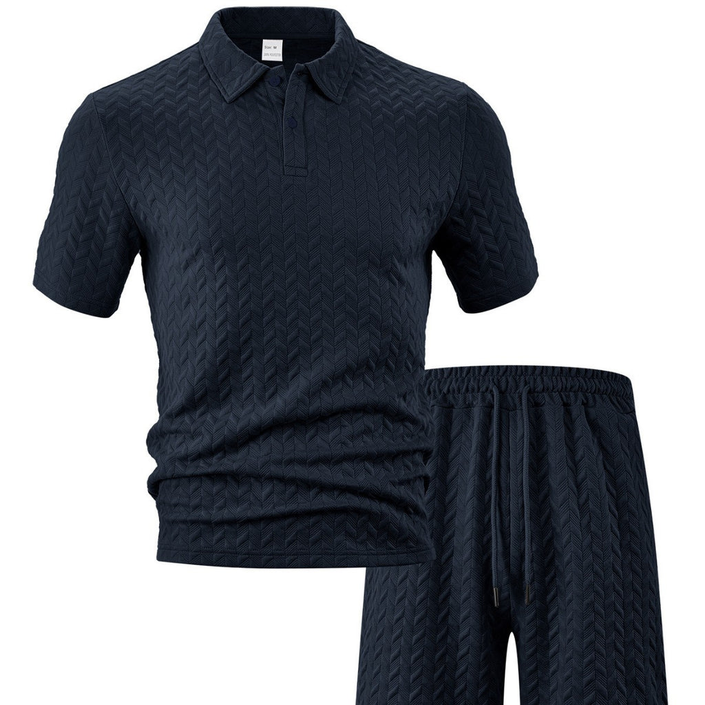 Fashion Solid Color Short-Sleeve T-Shirt Set