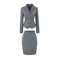 Professional Blazer and High-Waist Skirt Two-Piece Set